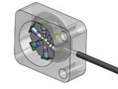 drawing of specialized photoelectric sensor for microbubble detectionsensor to detect